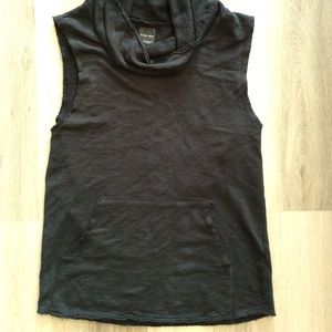 Zara loose turtleneck sweater vest sleeveless